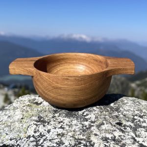Scottish Oak Whisky Quaich (Large)