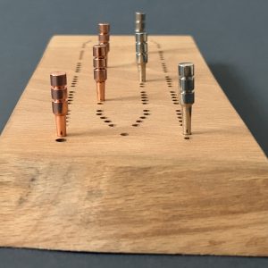 Handcrafted Scottish Beech 2 Track Cribbage Board