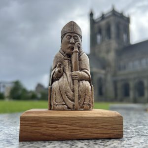 Lewis Chess Piece on Reclaimed Whisky Oak Base